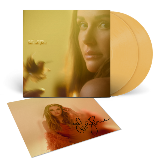 Hummingbird - Opaque Custard Vinyl + signed 12.5 x 12.5 art print