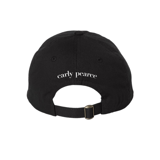 29 embroidered black dad hat back Carly Pearce