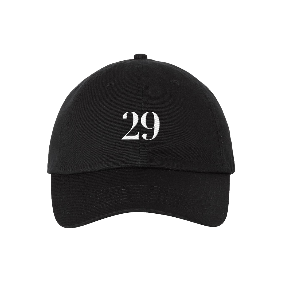 29 embroidered black dad hat front Carly Pearce