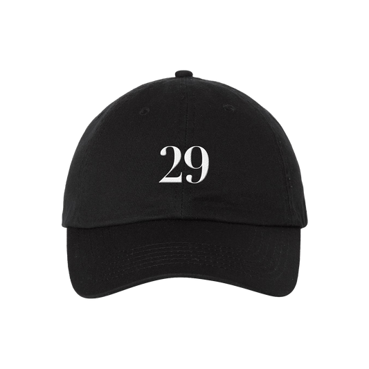 29 embroidered black dad hat front Carly Pearce