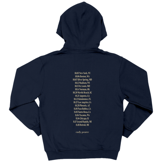 country music made me do it tour dates on the back of a navy hoodie