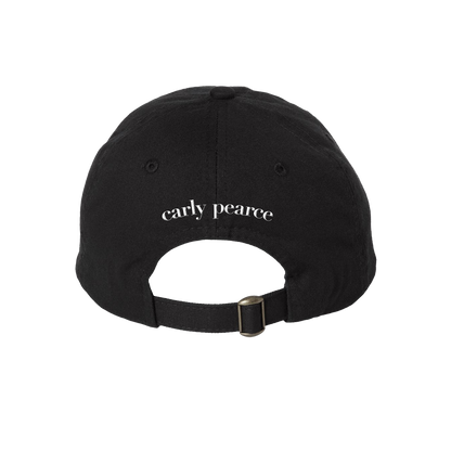 29 embroidered black dad hat back Carly Pearce