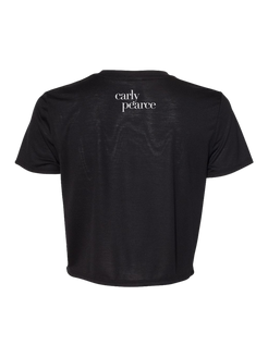 Give yourself some grace black cropped tee back Carly Pearce