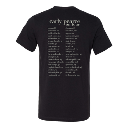 Here + Now photo black tour tee back cities Carly Pearce